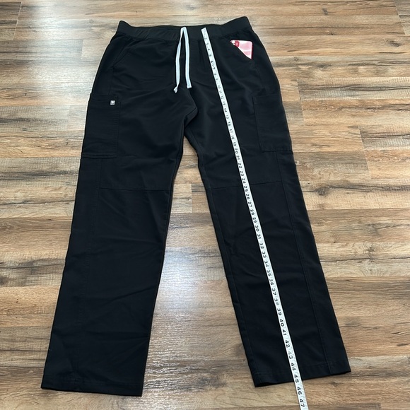 FIGS BASIC SCRUB PANTS TECHNICAL COLLECTION BLACK HIGH RISE UNISEX Sz XL - Picture 6 of 12